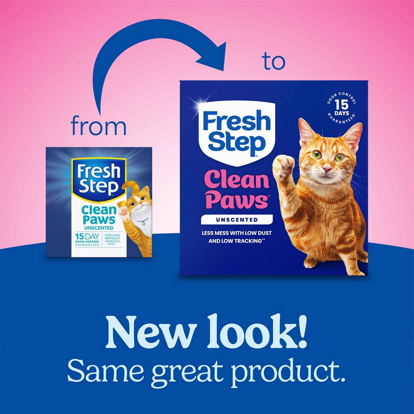Fresh Step Clean Paws Multi-Cat Clumping Litter - Unscented; image 10 of 25