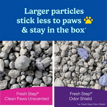Fresh Step Clean Paws Multi Cat Clumping Litter - Unscented, 22 lb