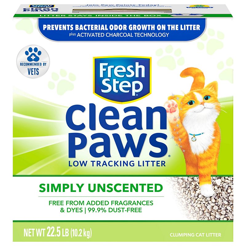 Fresh Step Clean Paws Unscented Clumping Cat Litter Shop Cats at HEB