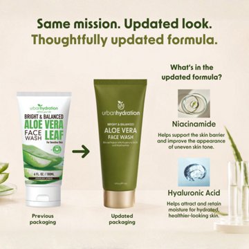 Urban Hydration Bright & Balanced Aloe Vera Leaf Face Wash