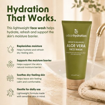Urban Hydration Bright & Balanced Aloe Vera Leaf Face Wash