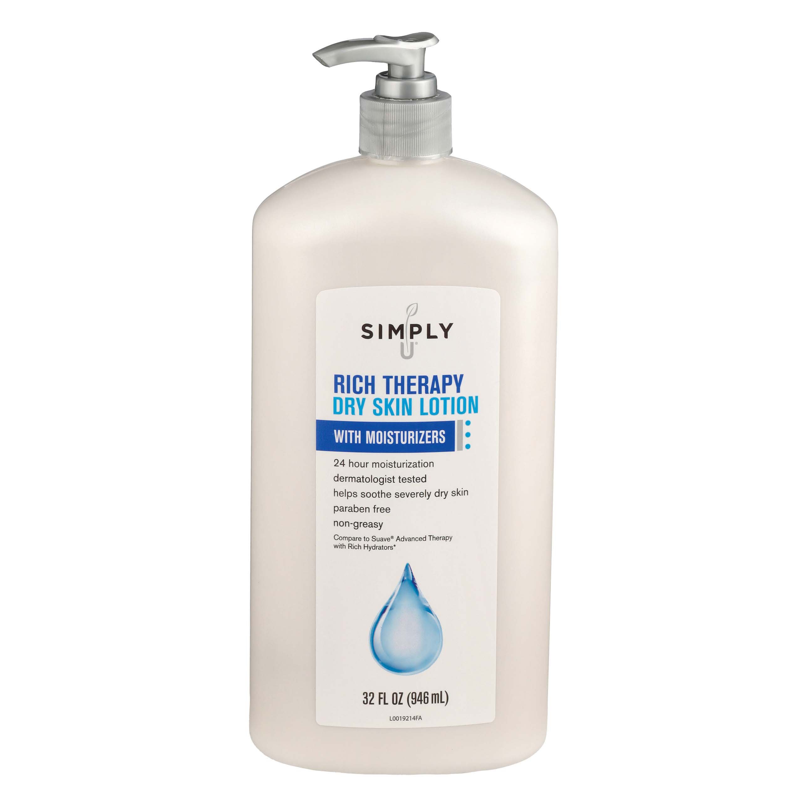 Simply U Rich Therapy Dry Skin Lotion, 32 oz | Joe V's Smart