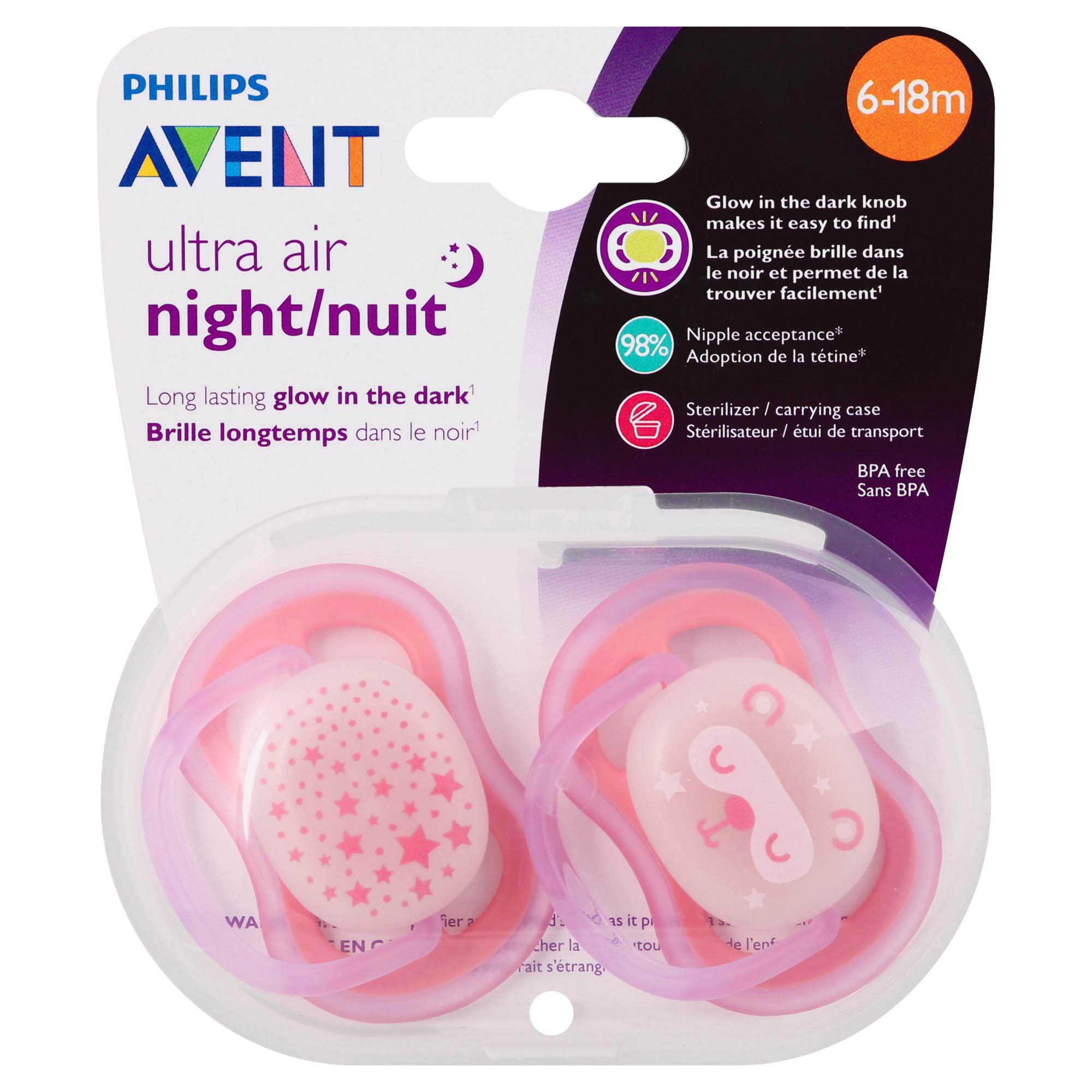 2 Sucettes Ultra Air Nuit, Philips Avent de Philips Avent