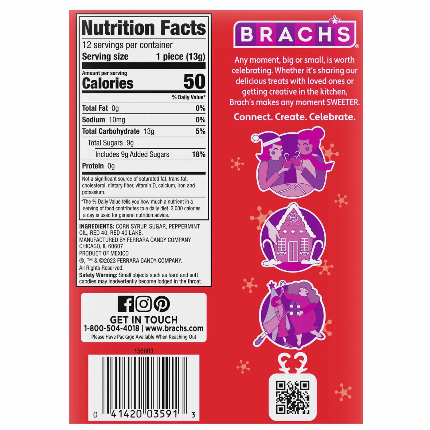 Brach's Classic Peppermint Holiday Candy Canes; image 2 of 3