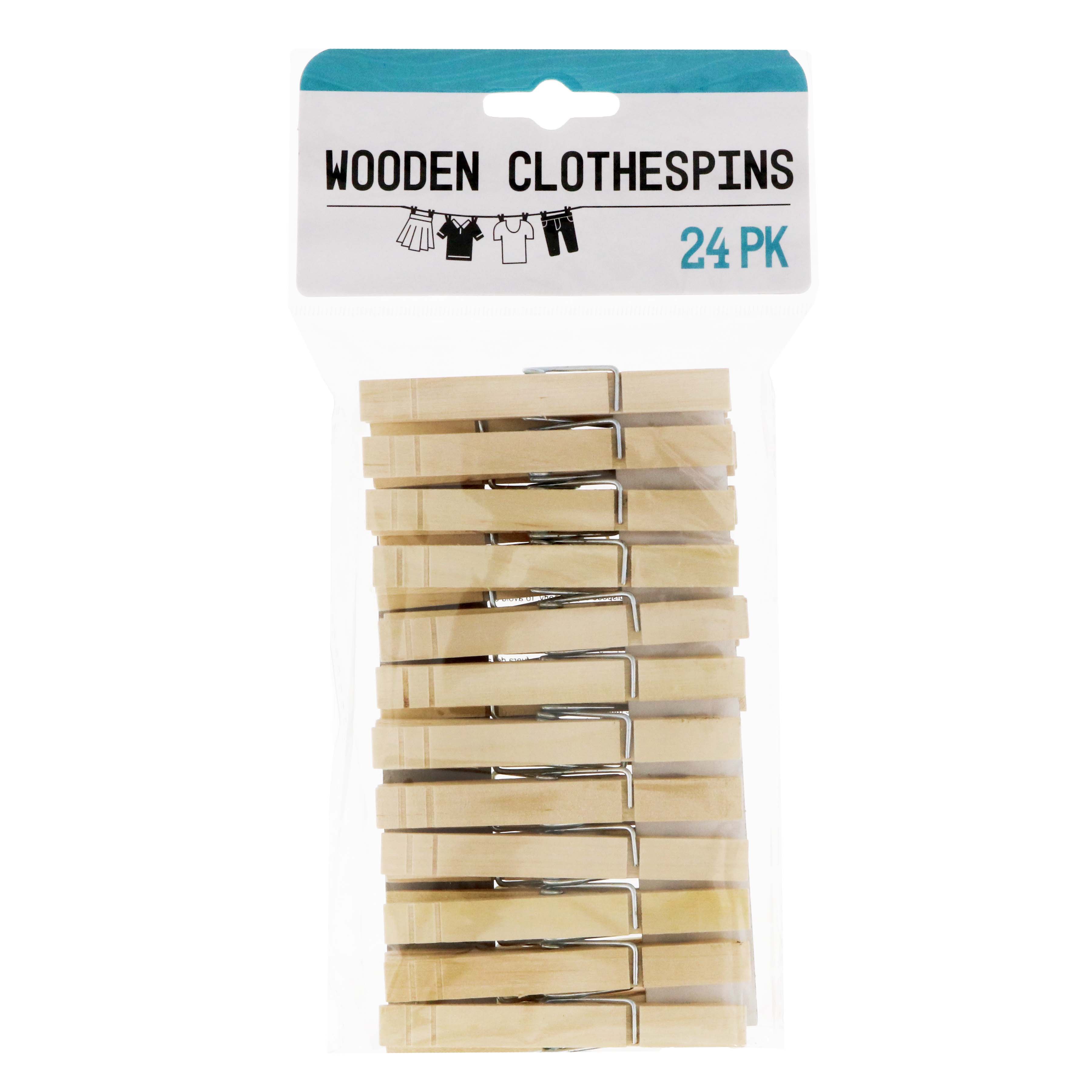 24 Wholesale Wooden Cloth Pins