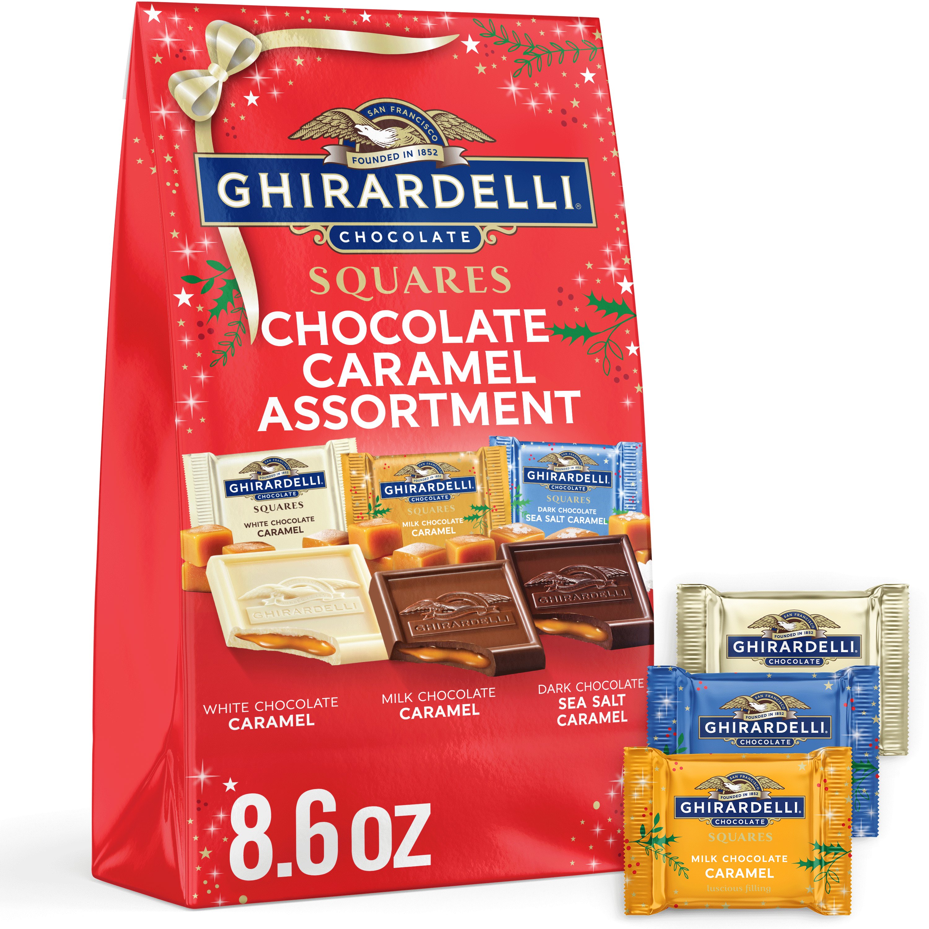 Ghirardelli Chocolate Caramel Assortment Holiday Squares Shop Candy