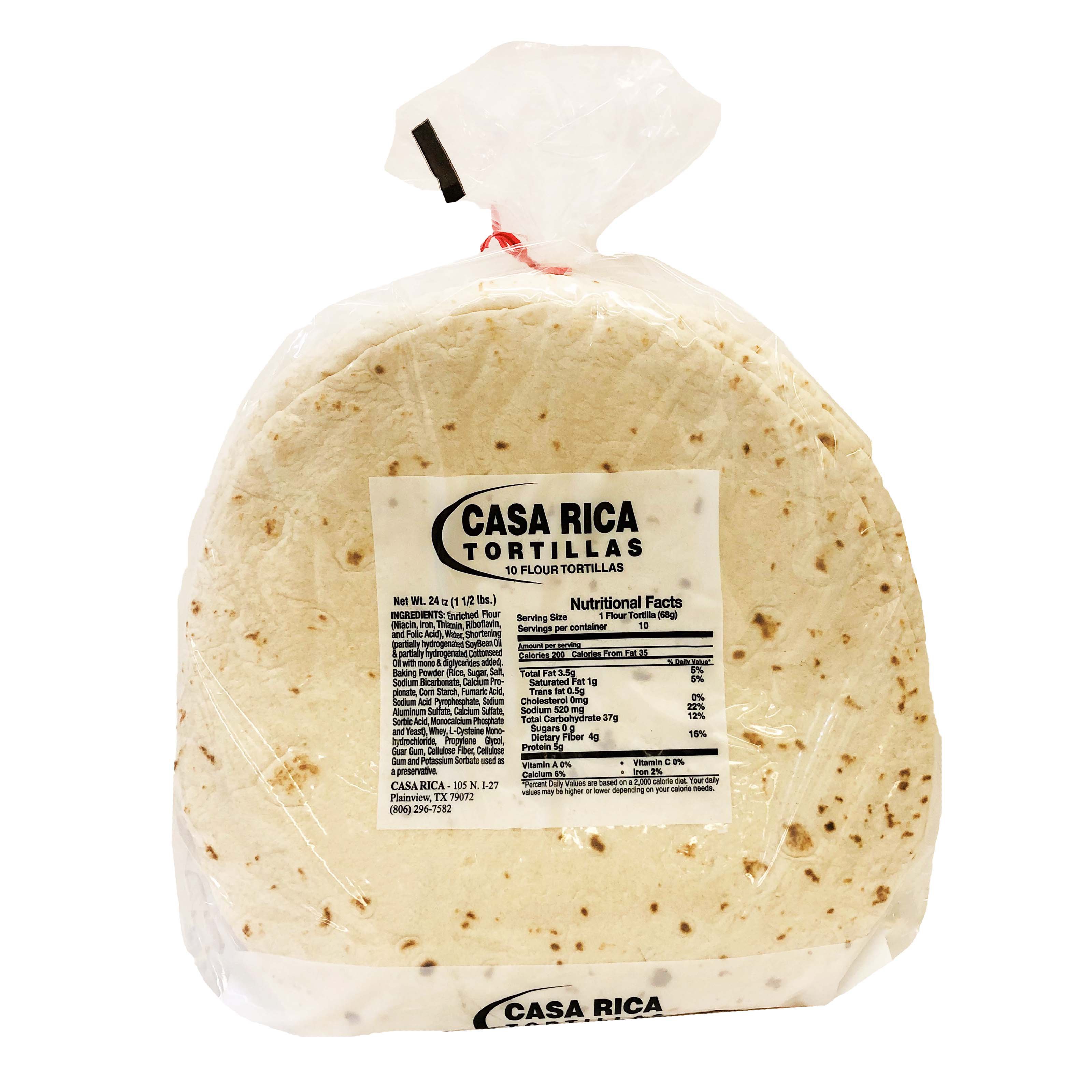 Casa Rica Jumbo Flour Tortillas, 10 ct
