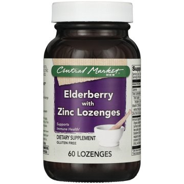 Central Market Elderberry with Zinc Lozenges, 60 ct