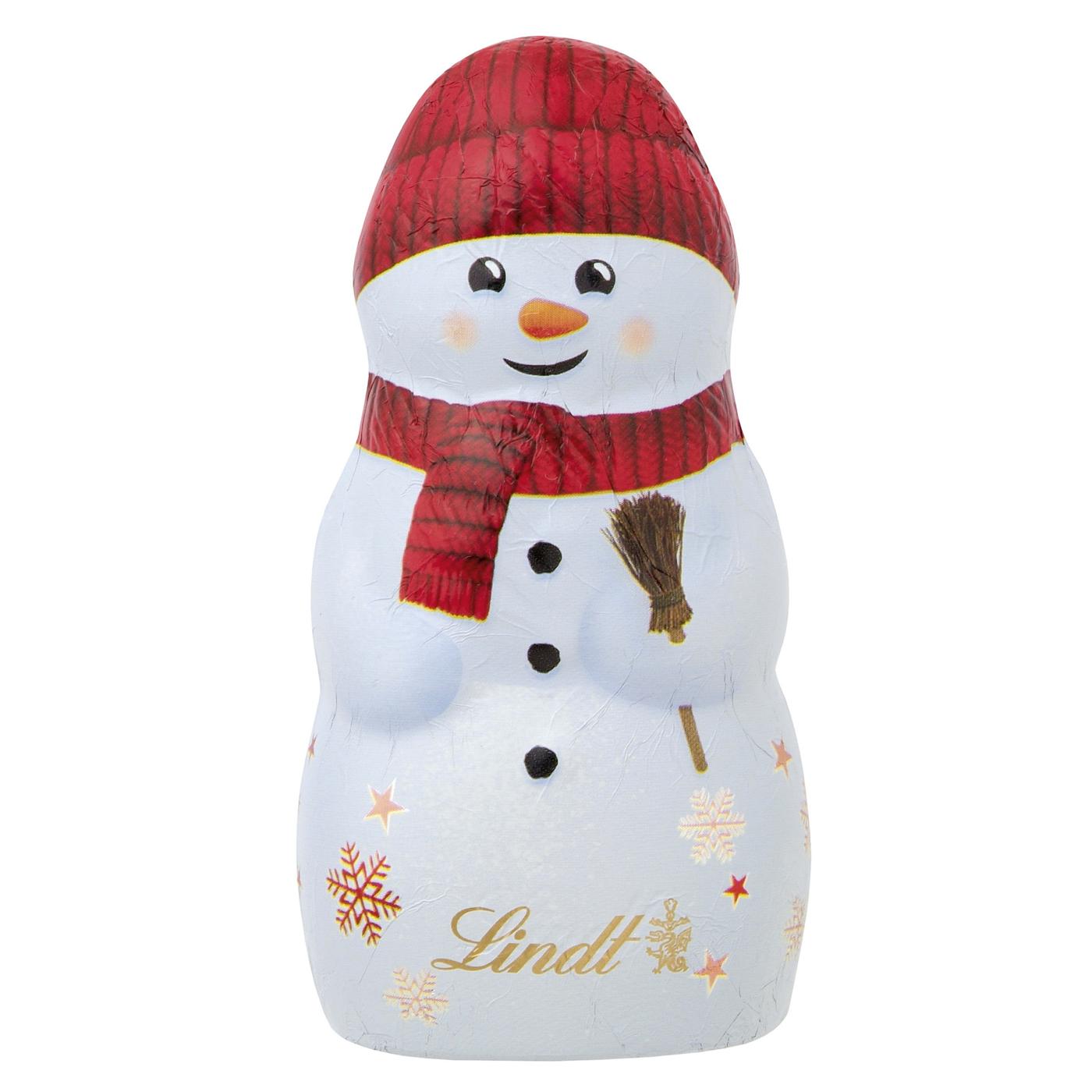 Lindt Holiday Milk Chocolate Mini Snowmen Hollow Figure, Assorted; image 1 of 3