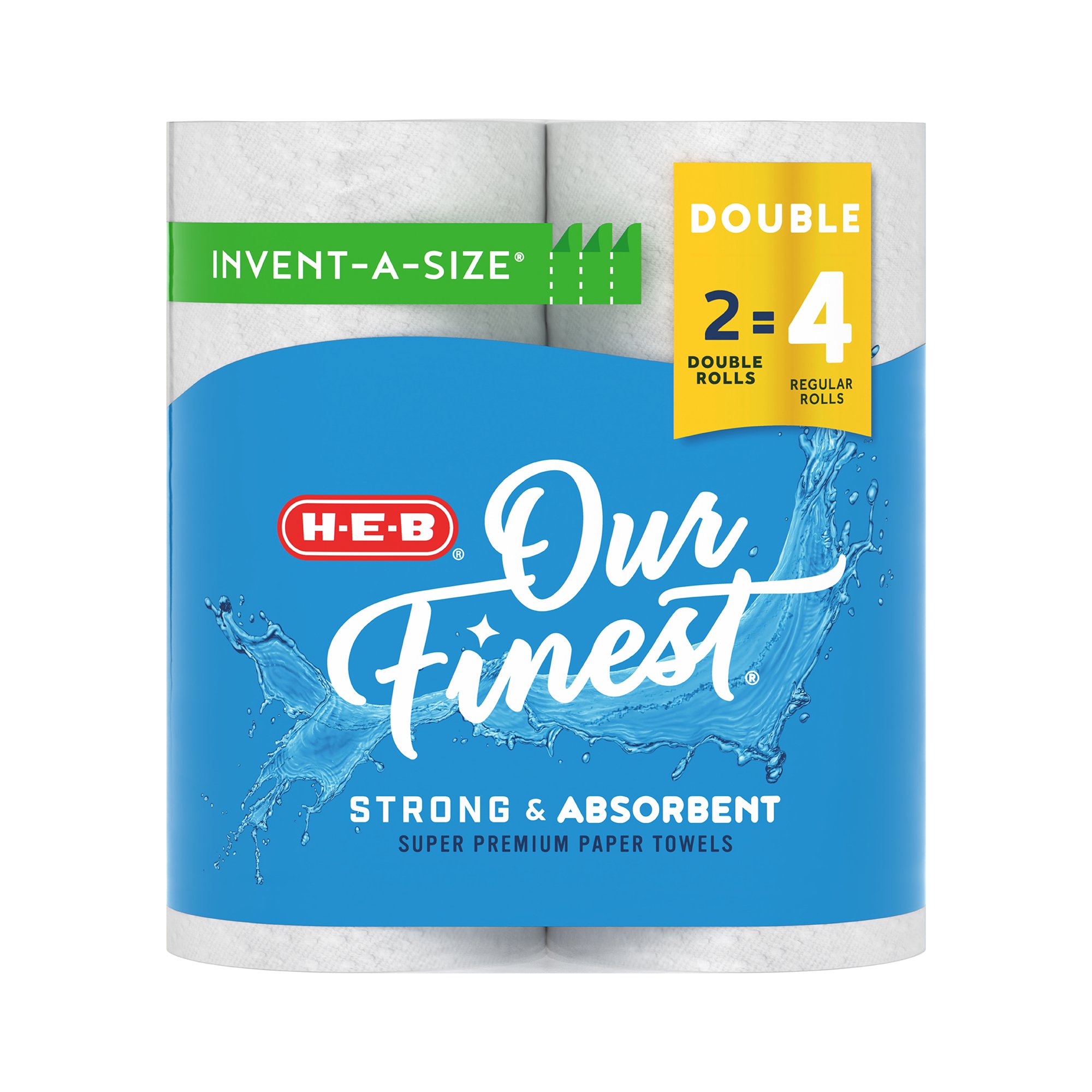HEB Our Finest InventASize Paper Towels Shop Paper towels at HEB