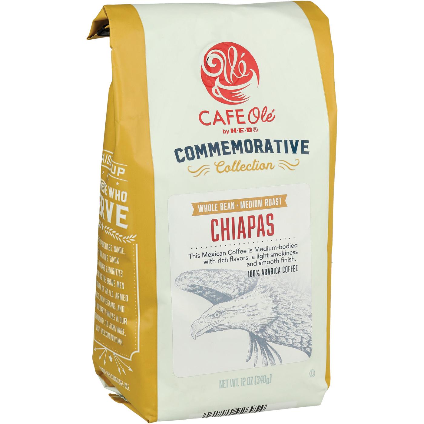 CAFE Olé by H-E-B Commemorative Collection Whole Bean Medium Roast Chiapas Coffee; image 2 of 2