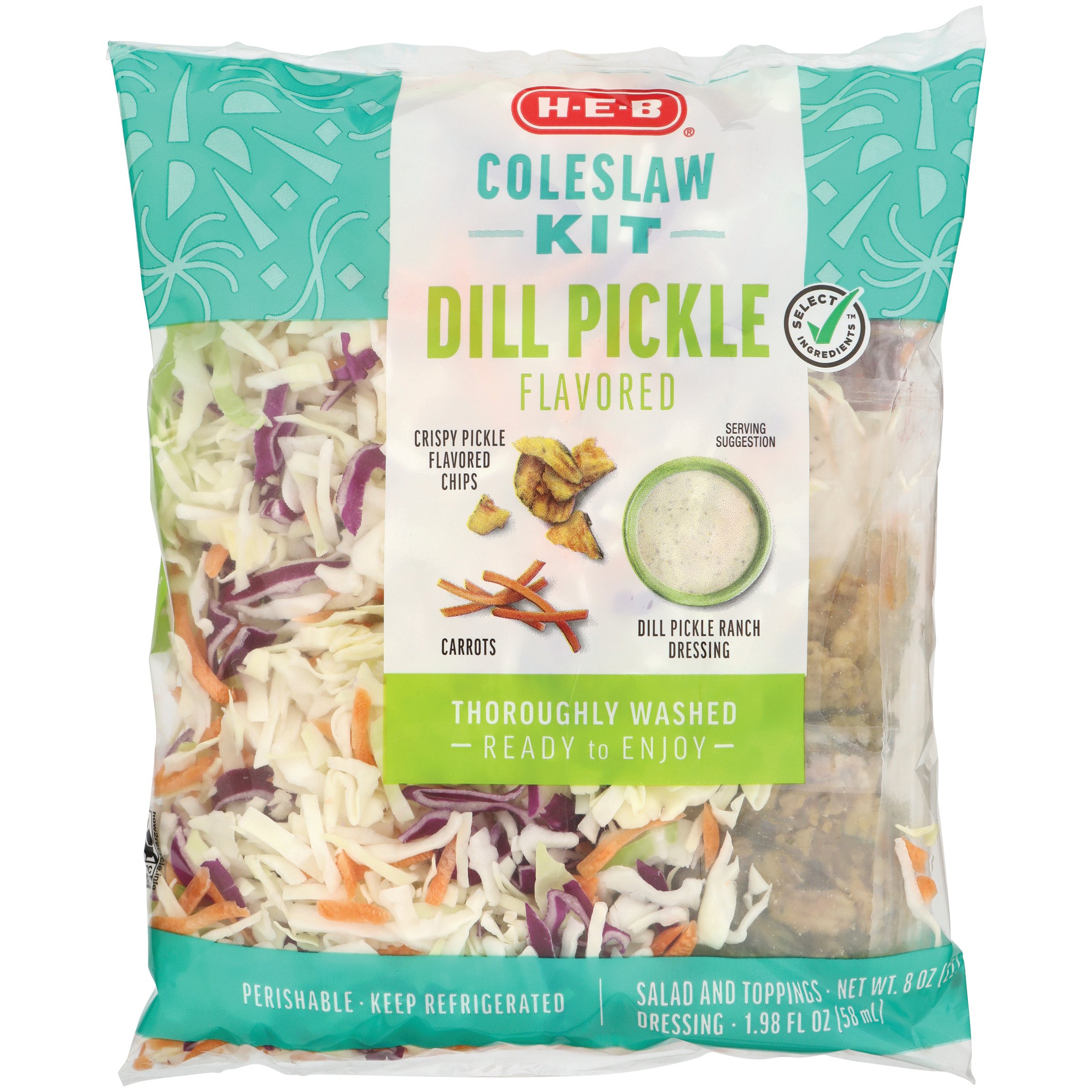 HEB Dill Pickle Coleslaw Kit Shop Ready Meals & Snacks at HEB