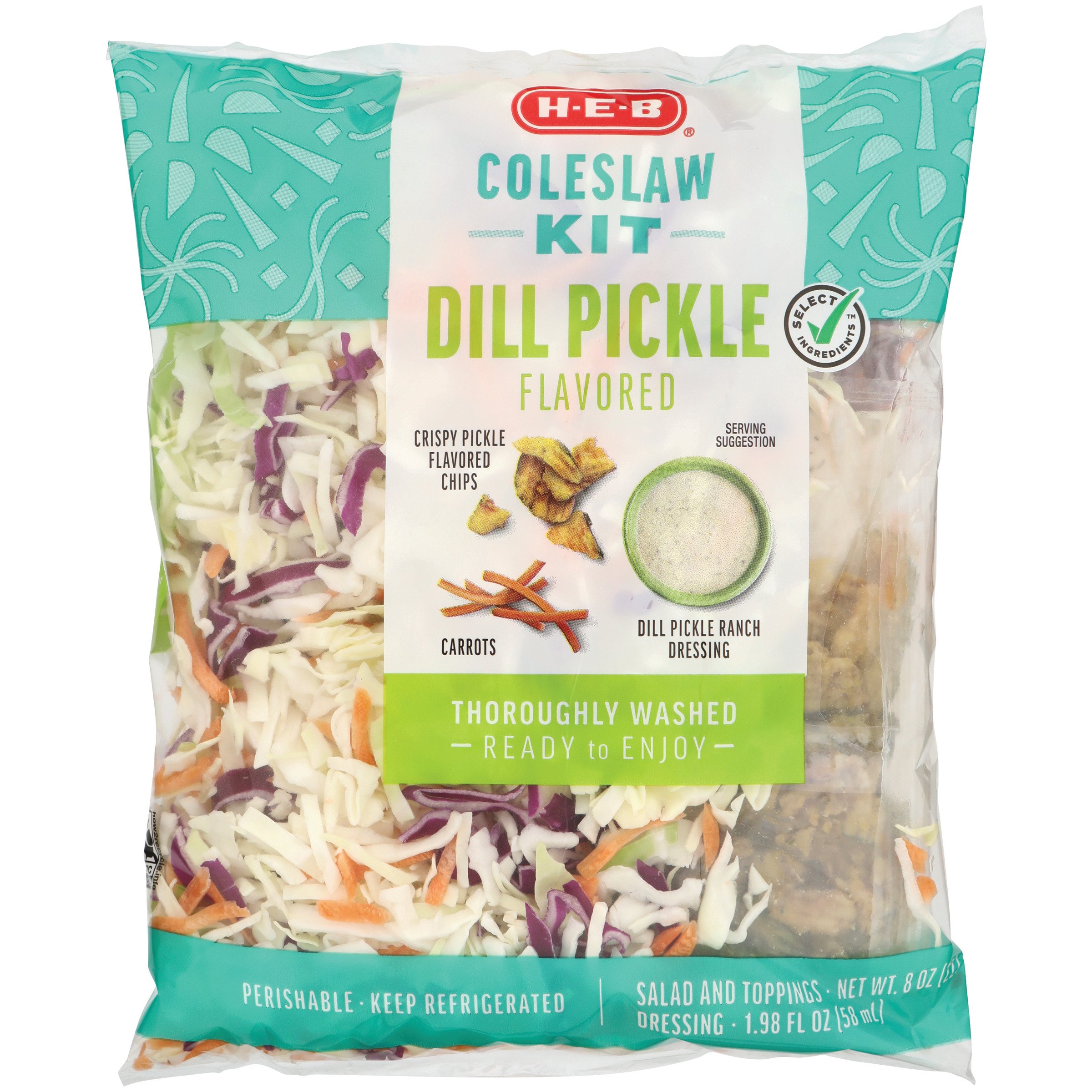 H-E-B Dill Pickle Coleslaw Kit - Shop Ready Meals & Snacks At H-E-B