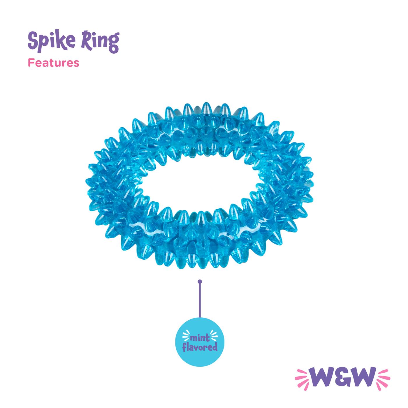 Woof & Whiskers Spiky Minty Ring Dog Toy; image 3 of 5