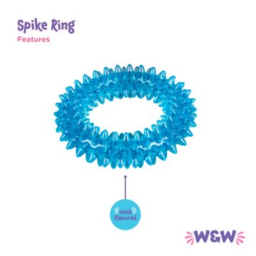 Woof & Whiskers Spiky Minty Ring Dog Toy