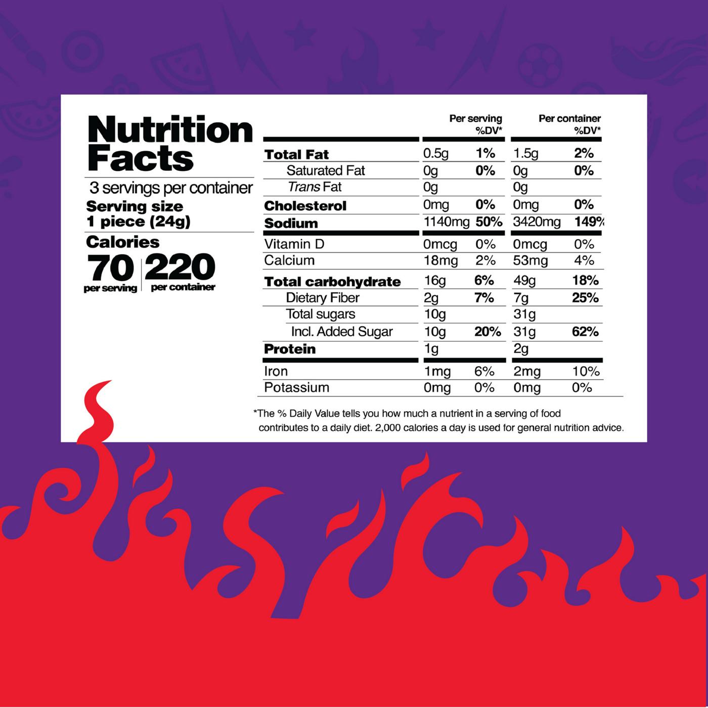 Vero Takis Paleta Fuego Chamoy Lollipops; image 4 of 6