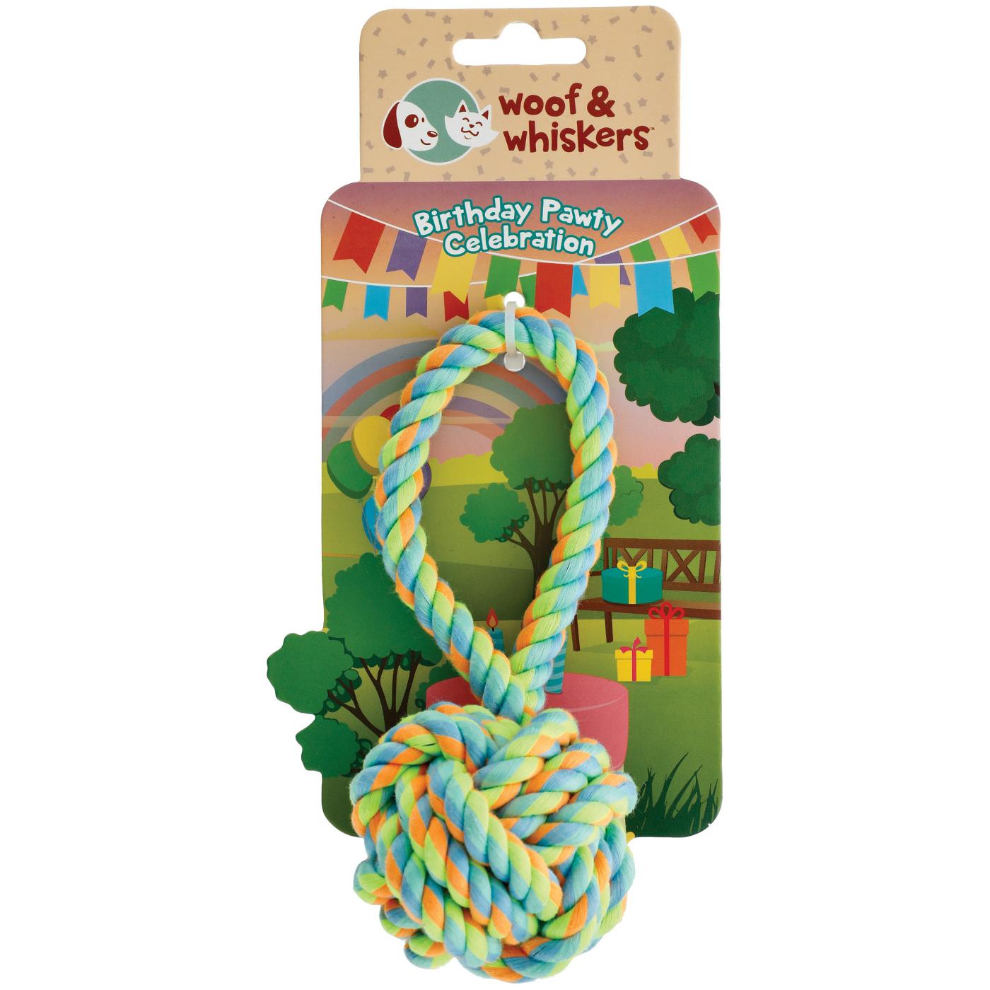 Woof & Whiskers Looped Rope Knot Dog Toy; image 1 of 5