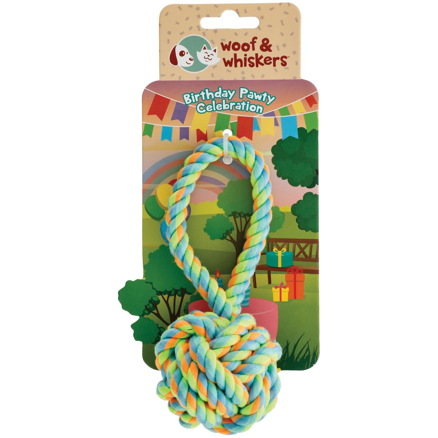 Woof & Whiskers Looped Rope Knot Dog Toy; image 1 of 3
