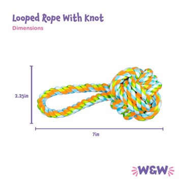 Woof & Whiskers Looped Rope Knot Dog Toy