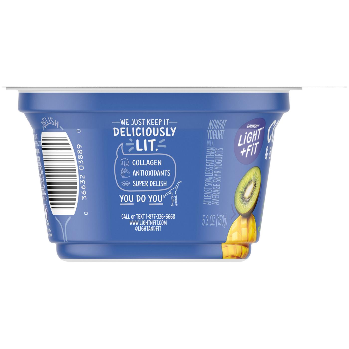 Dannon Light & Fit Non-Fat Mango Kiwi Yogurt With Collagen & Antioxidants; image 3 of 8