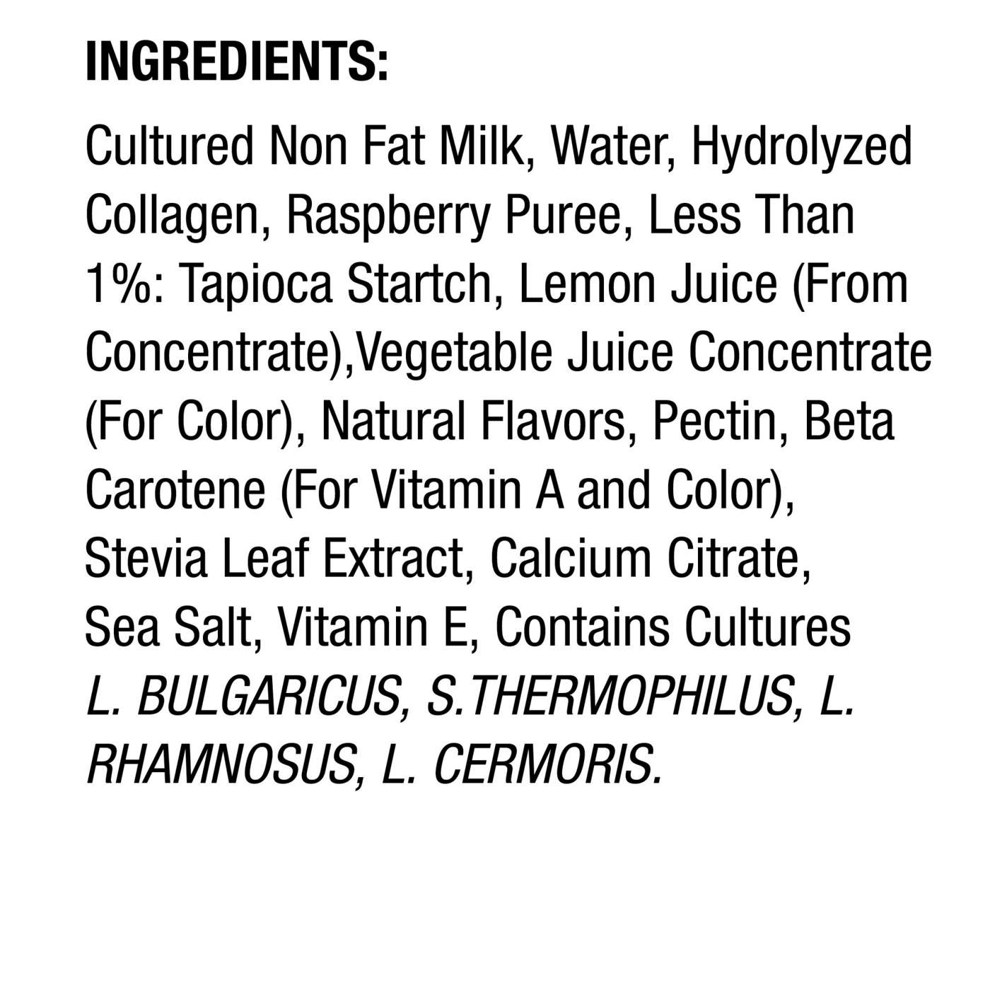 Dannon Light & Fit Non-Fat Raspberry Lime Yogurt With Collagen & Antioxidants; image 4 of 8