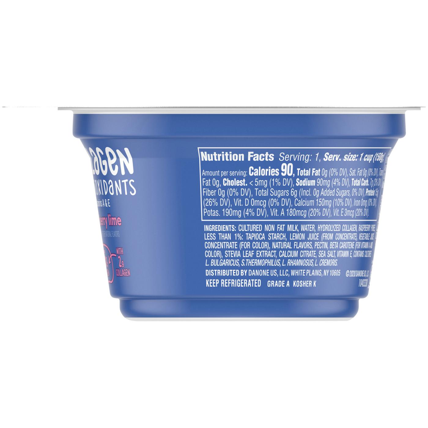 Dannon Light & Fit Non-Fat Raspberry Lime Yogurt With Collagen & Antioxidants; image 5 of 8