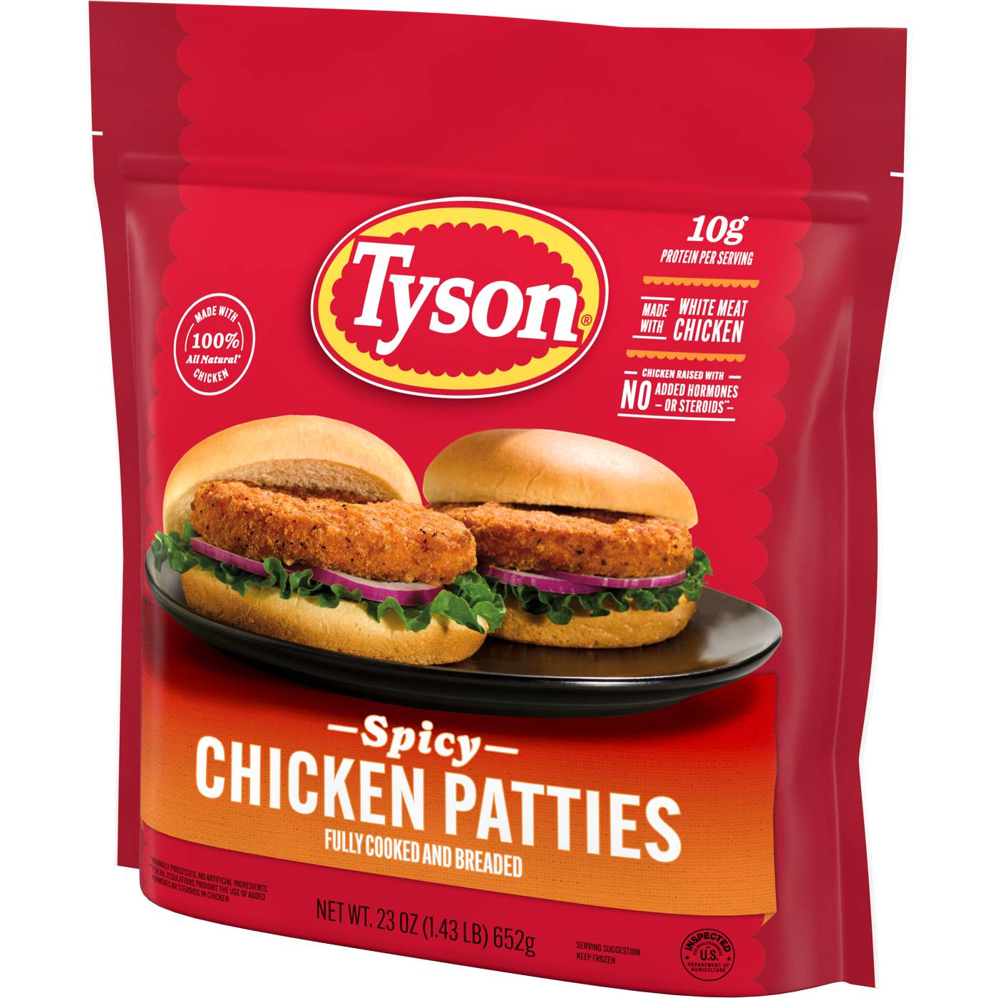 Tyson Fully Cooked Frozen Spicy Chicken Patties; image 4 of 4