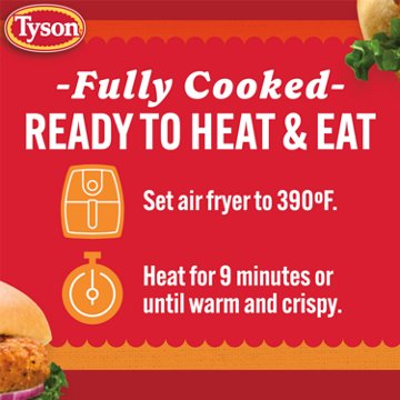 Tyson Frozen Spicy Chicken Patties, 23 oz