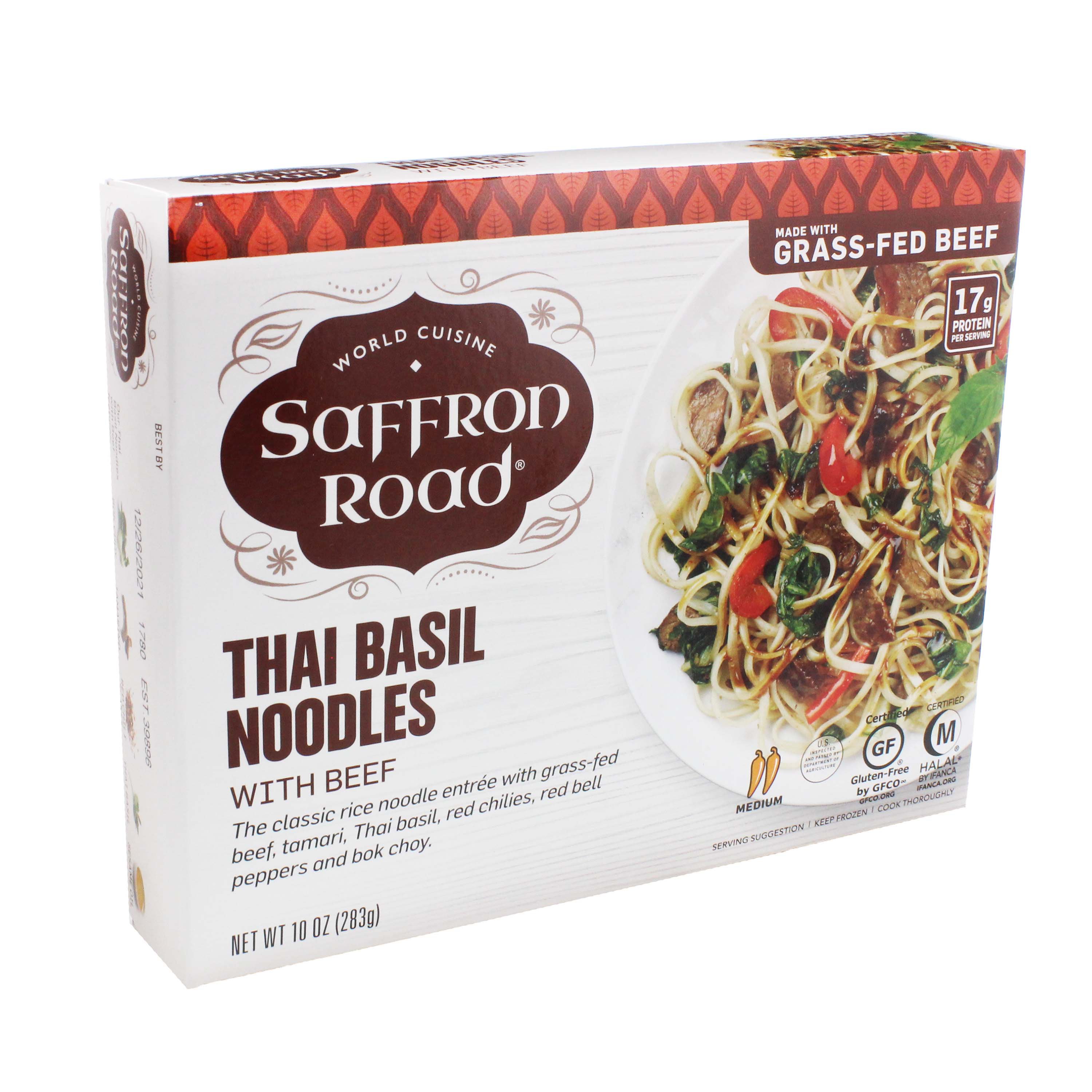 Saffron Road Thai Basil Noodles with Beef Shop Entrees & Sides at HEB