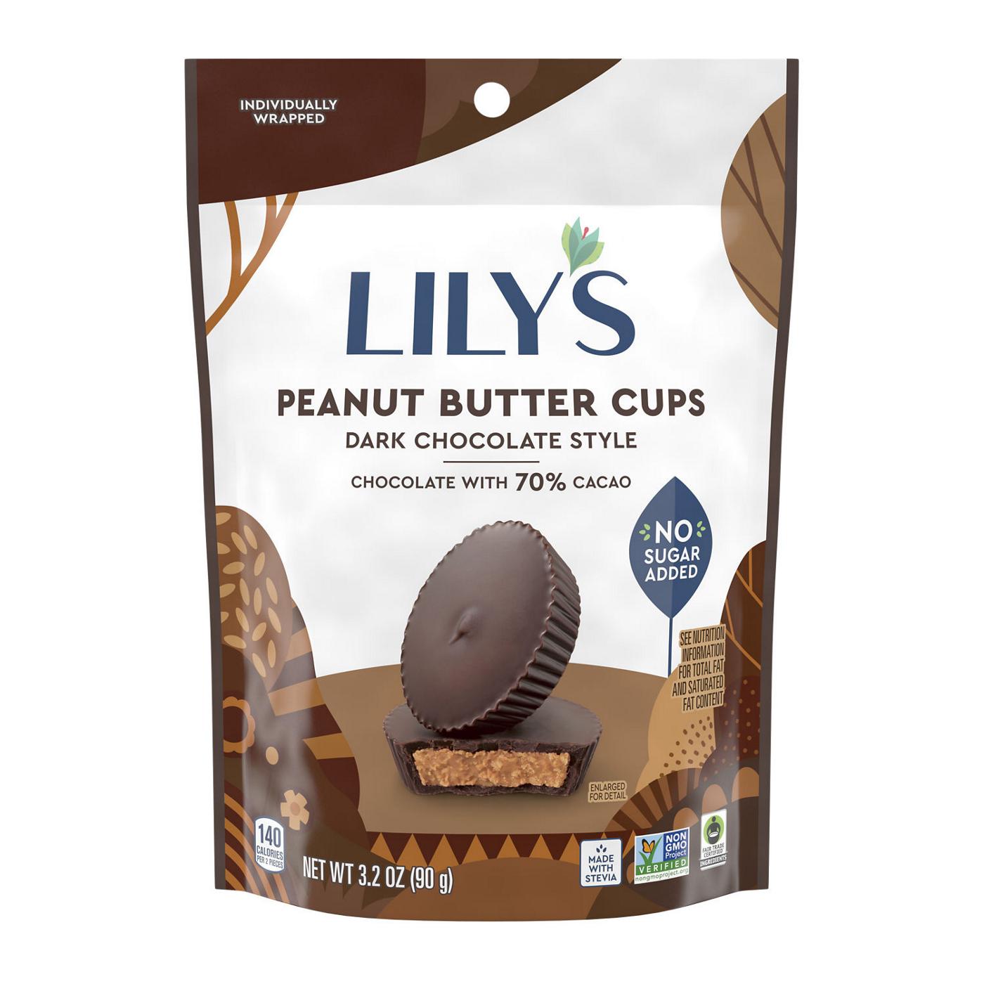 Lily's Dark Chocolate Style Peanut Butter Cups; image 1 of 6