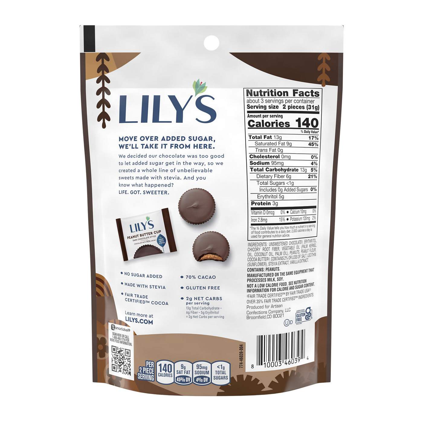 Lily's Dark Chocolate Style Peanut Butter Cups; image 4 of 6