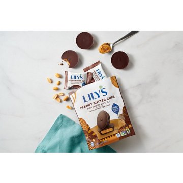 Lily's Dark Chocolate Style No Sugar Added Peanut Butter Cups, 3.2 oz