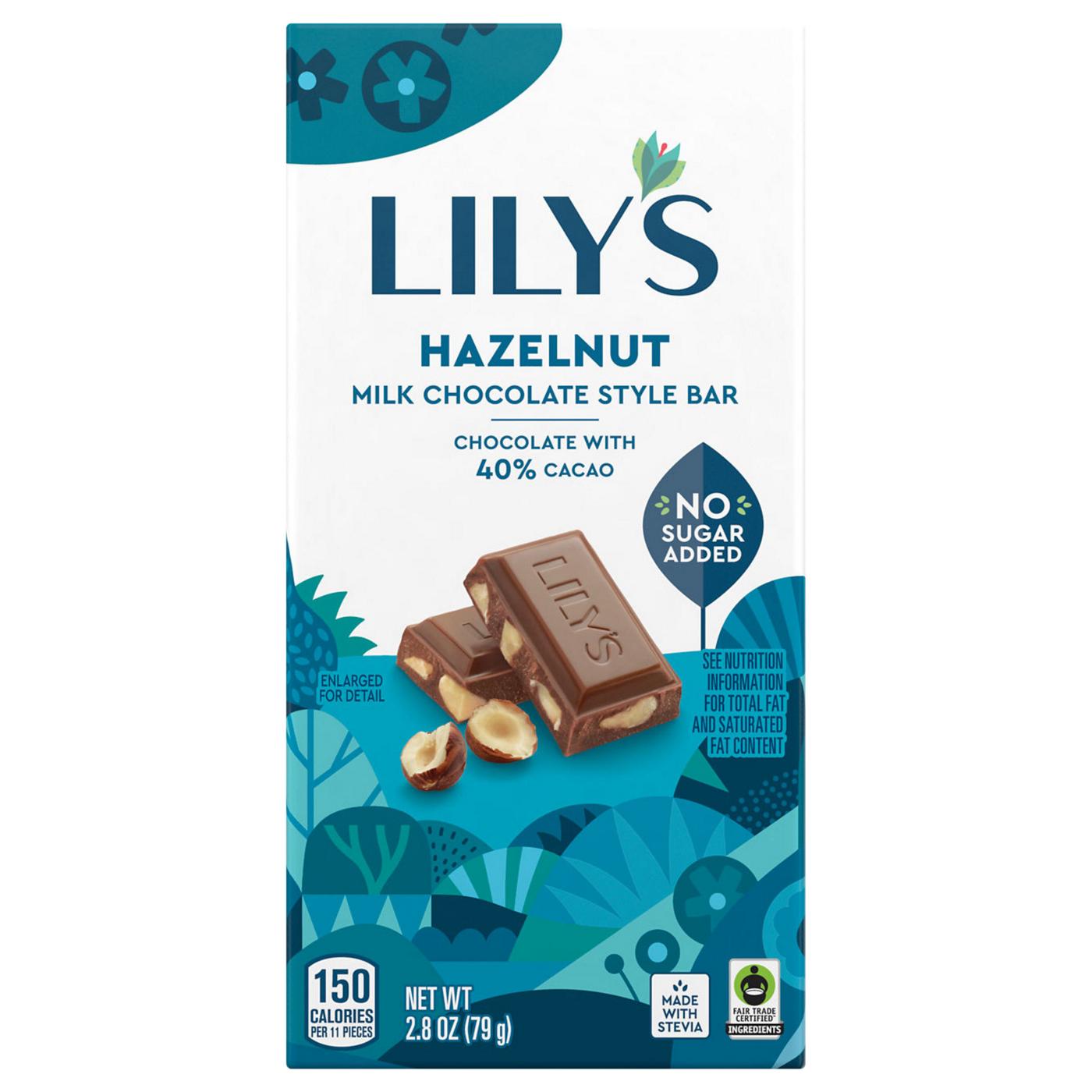 Lily's Hazelnut Milk Chocolate Style Bar; image 1 of 3