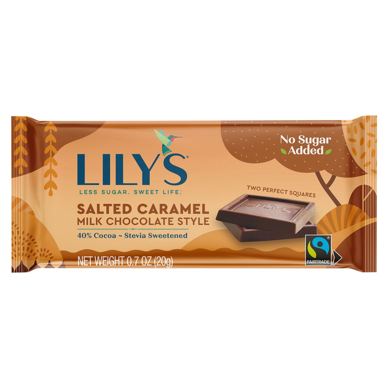 Lily's Milk Chocolate Salted Caramel Mini Bar Shop Candy at HEB