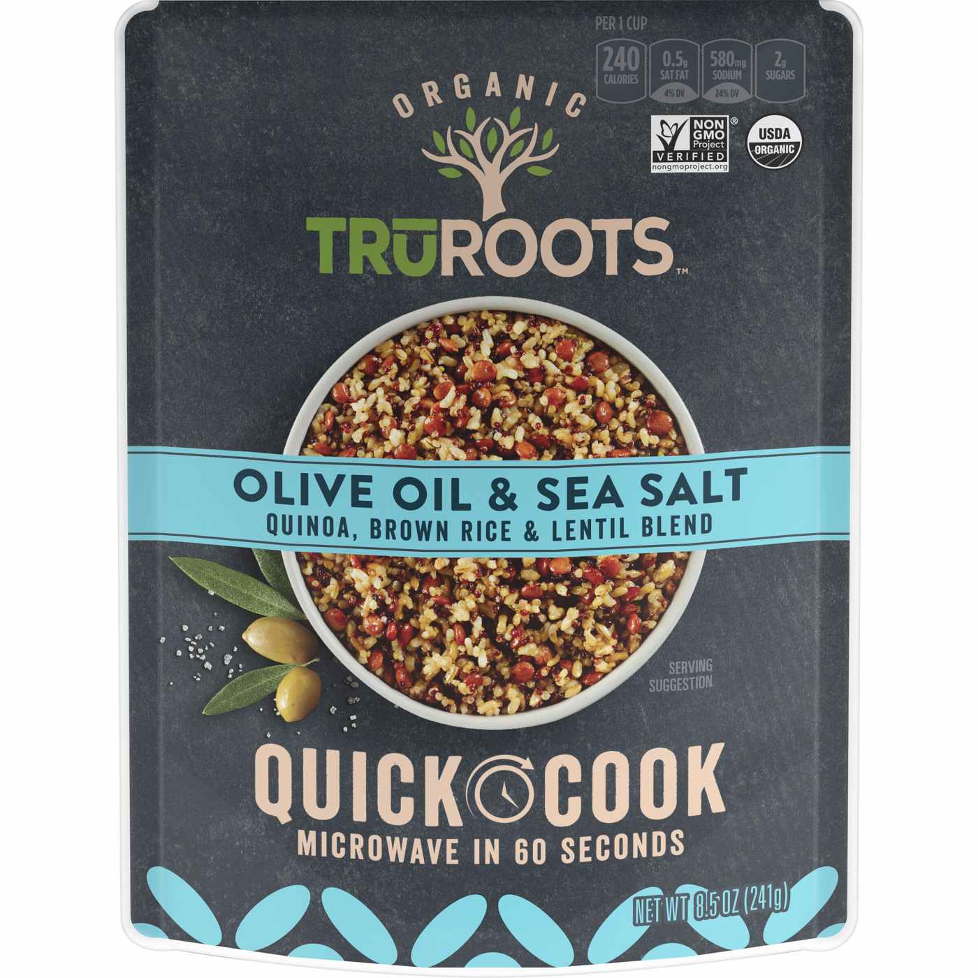 Truroots Olive Oil & Sea Salt Quinoa, Brown Rice & Lentil Blend; image 1 of 2