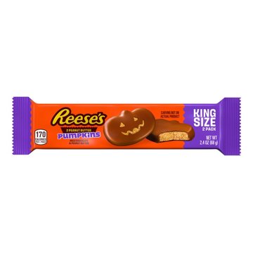 Reese's Milk Chocolate Peanut Butter Pumpkins Halloween Candy - King Size