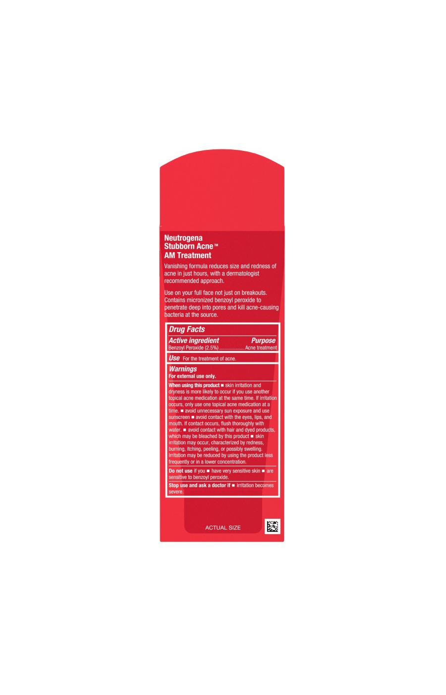 Neutrogena Stubborn Acne Am Treatment; image 7 of 8