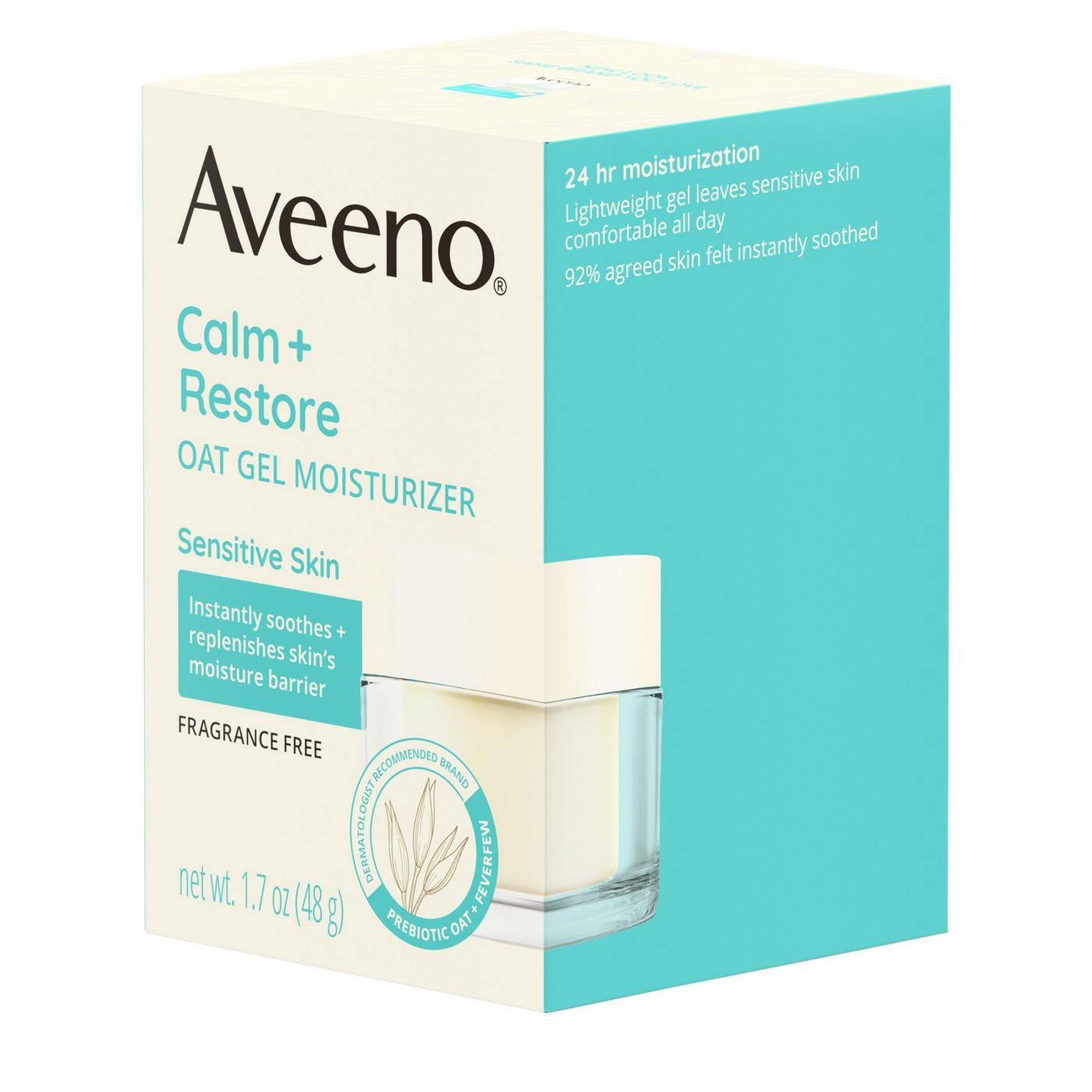 Aveeno Calm + Restore Oat Gel Face Moisturizer, For Sensitive Skin; image 3 of 8