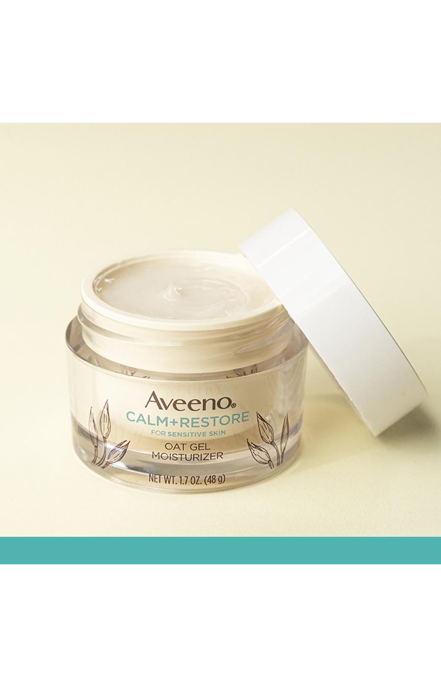 Aveeno Calm + Restore Oat Gel Face Moisturizer, For Sensitive Skin; image 4 of 7