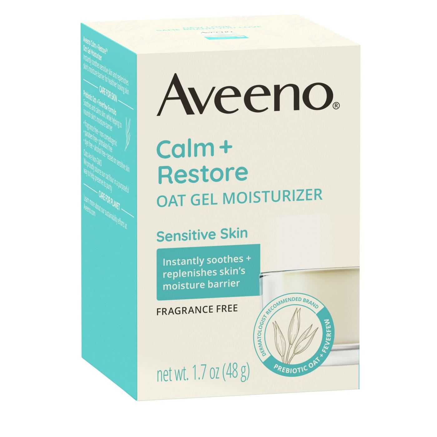 Aveeno Calm + Restore Oat Gel Face Moisturizer, For Sensitive Skin; image 7 of 8