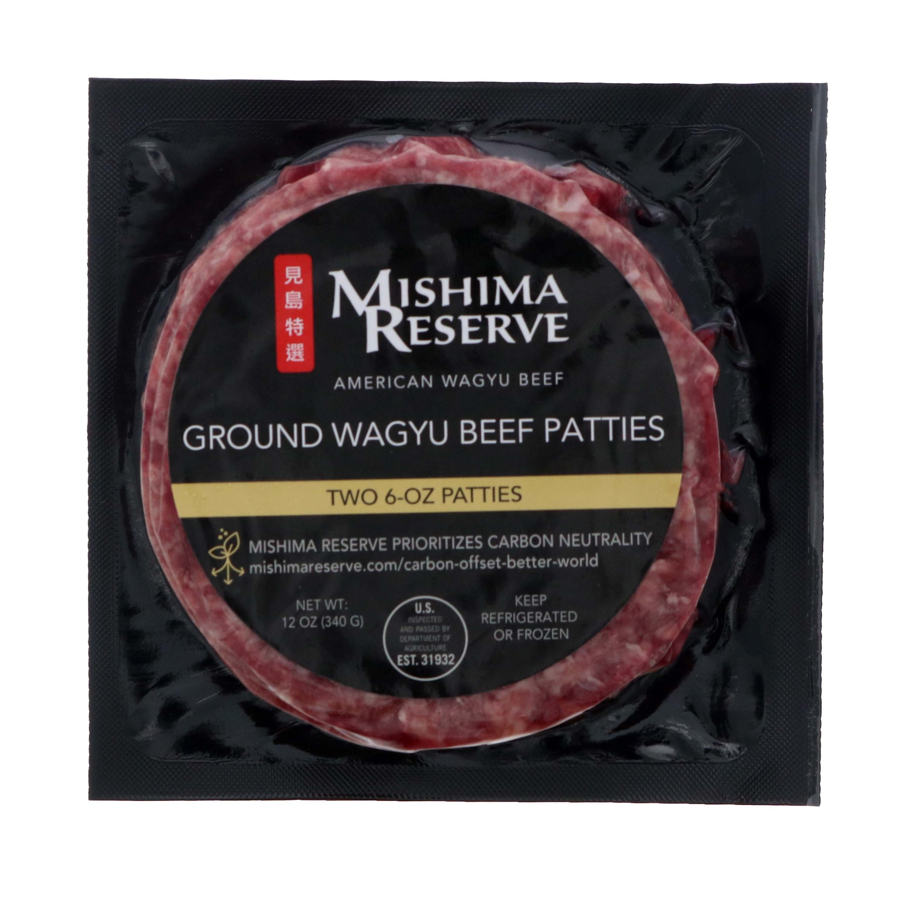 Mishima Reserve Ground Wagyu Beef Patties Shop Beef at HEB