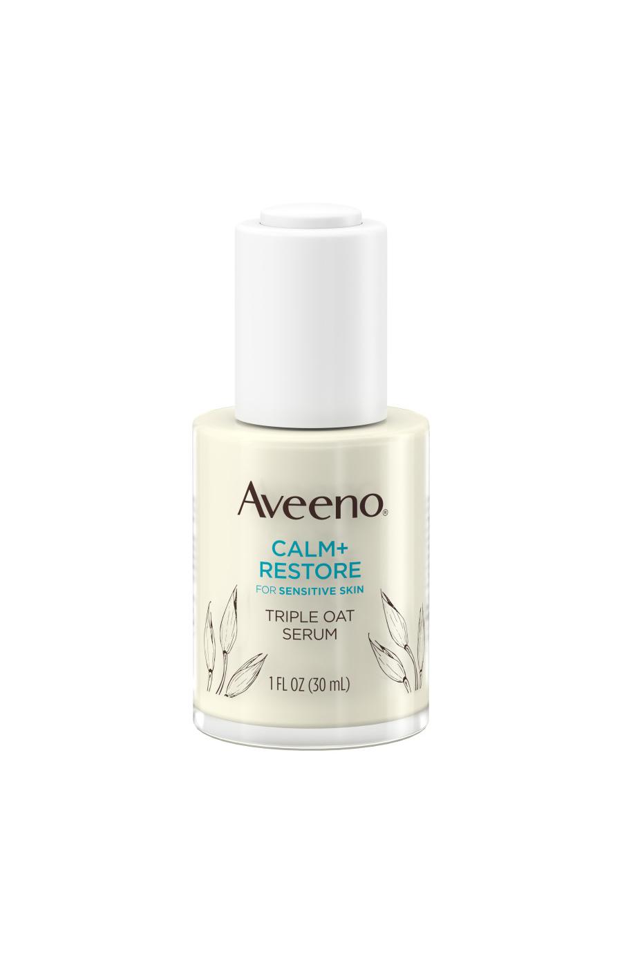 Aveeno Calm + Restore Triple Oat Face Serum, For Sensitive Skin; image 3 of 7