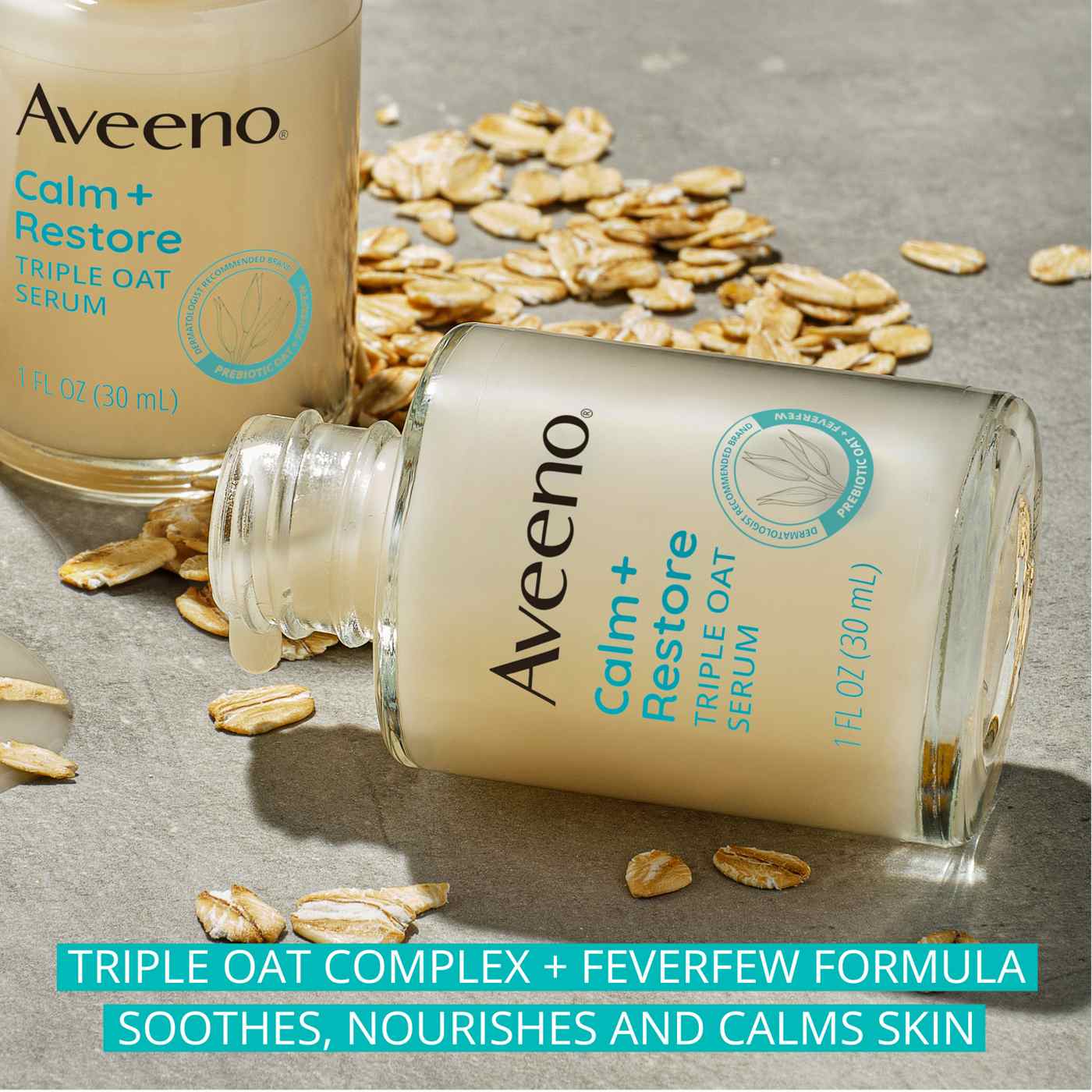 Aveeno Calm + Restore Triple Oat Face Serum, For Sensitive Skin; image 8 of 8