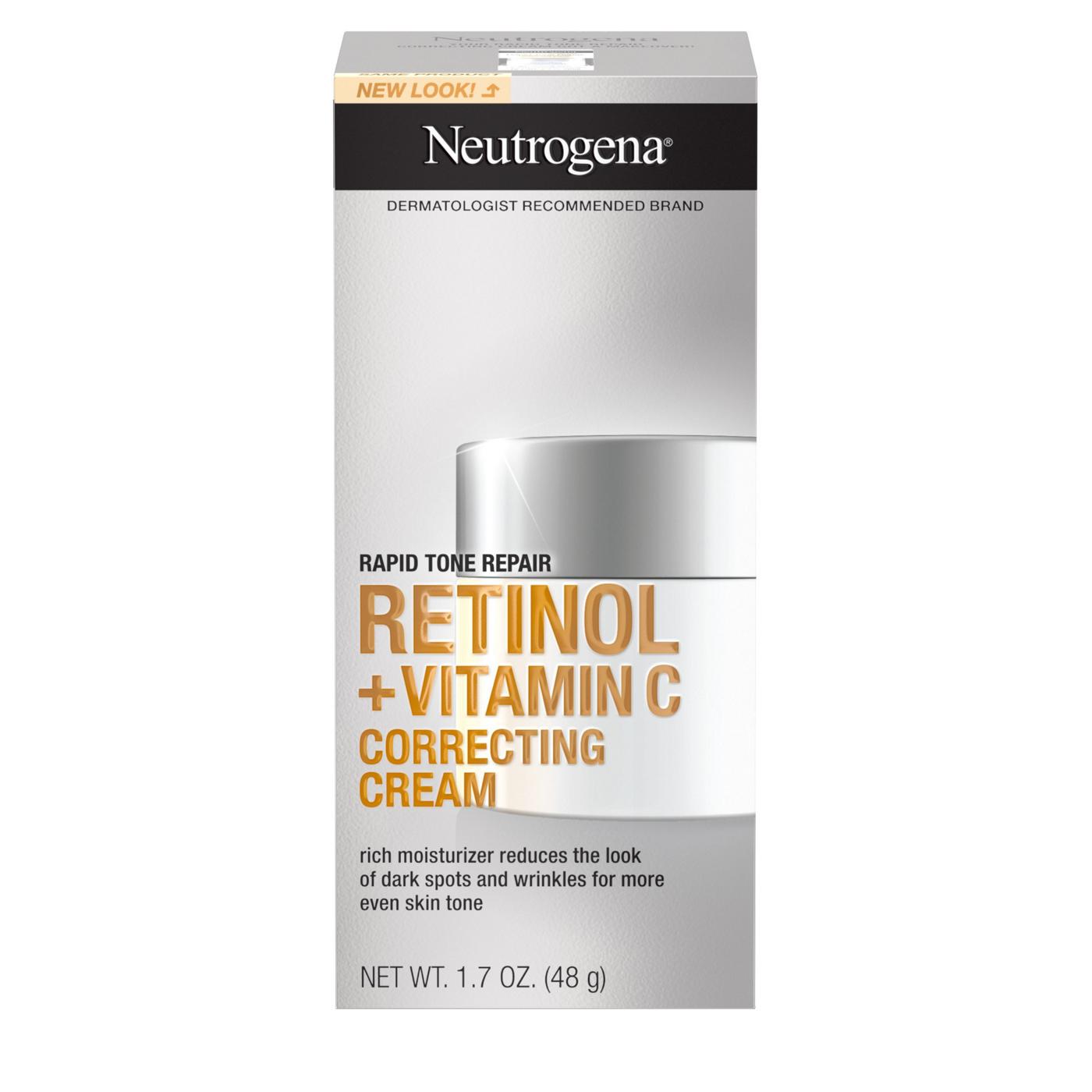 Neutrogena Rapid Tone Repair Retinol + Vitamin C Correcting Cream; image 1 of 8