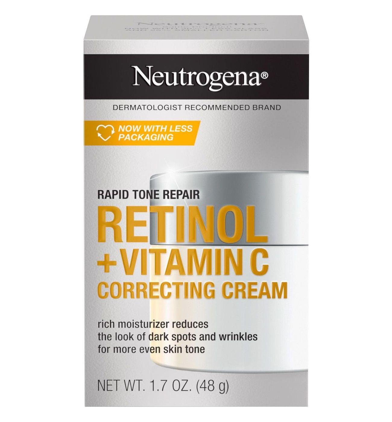Neutrogena Rapid Tone Repair Retinol + Vitamin C Correcting Cream; image 1 of 7