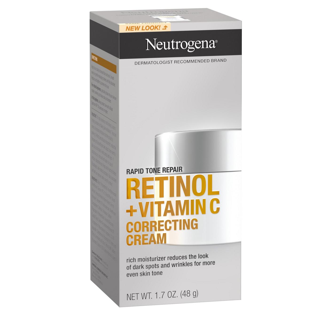 Neutrogena Rapid Tone Repair Retinol + Vitamin C Correcting Cream; image 2 of 8
