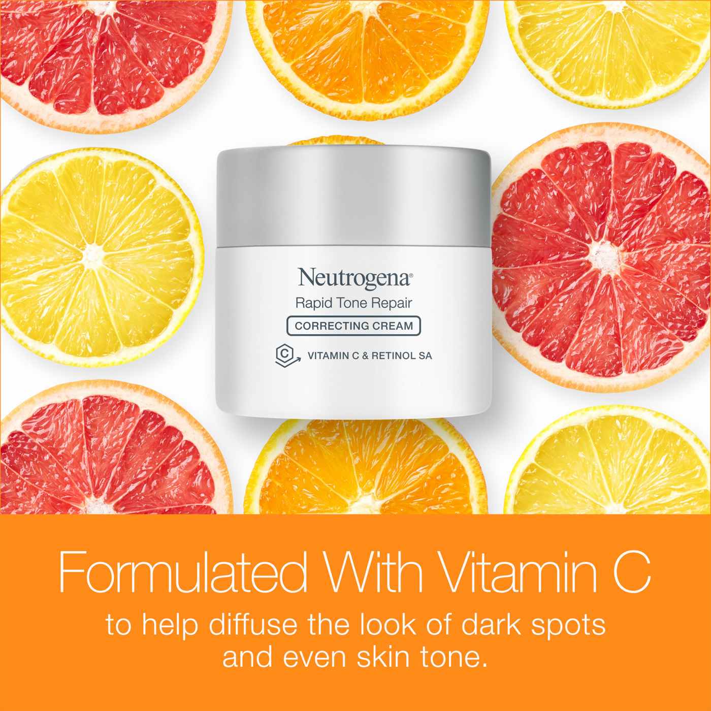 Neutrogena Rapid Tone Repair Retinol + Vitamin C Correcting Cream; image 2 of 7