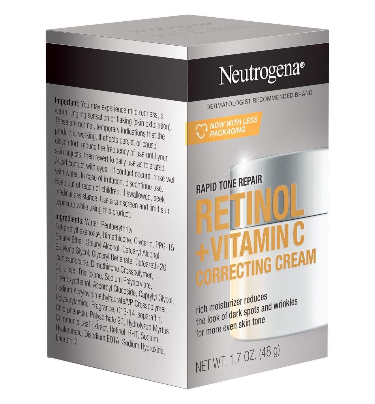 Neutrogena Rapid Tone Repair Retinol + Vitamin C Correcting Cream; image 6 of 7