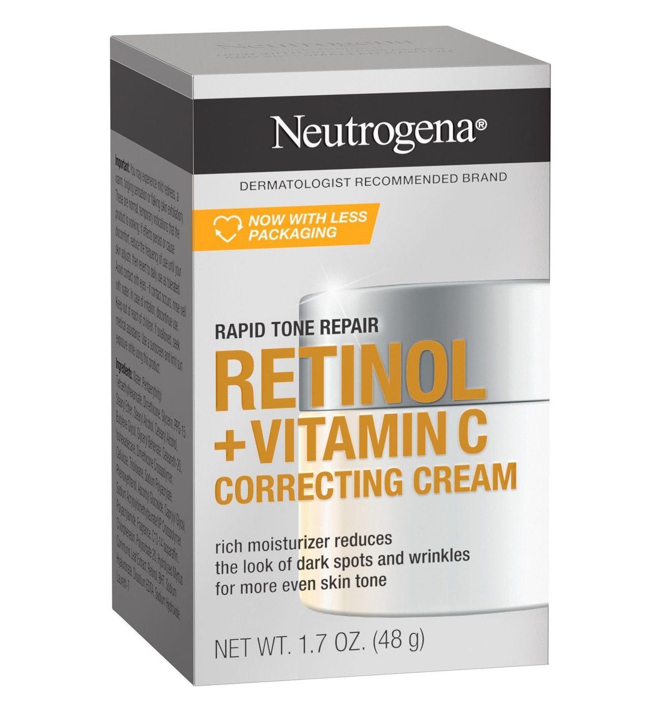 Neutrogena Rapid Tone Repair Retinol + Vitamin C Correcting Cream; image 7 of 7