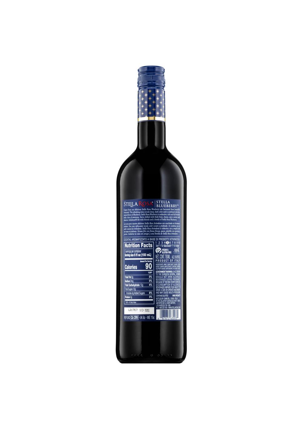 Stella Rosa L'Originale Blueberry Semi-Sweet Red Wine; image 4 of 8